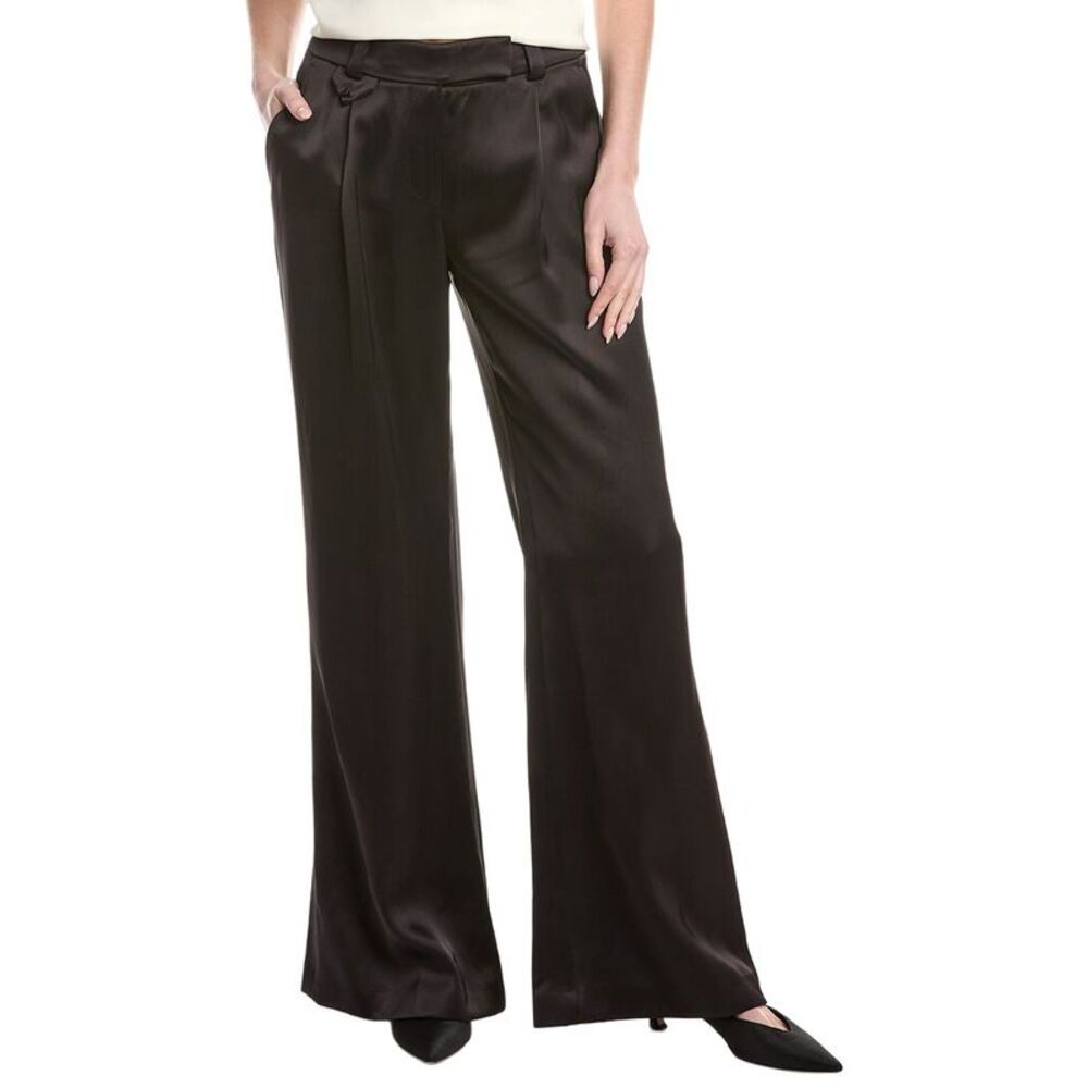 Sans Faff Womens  Meurice Wide Leg Trouser, Black